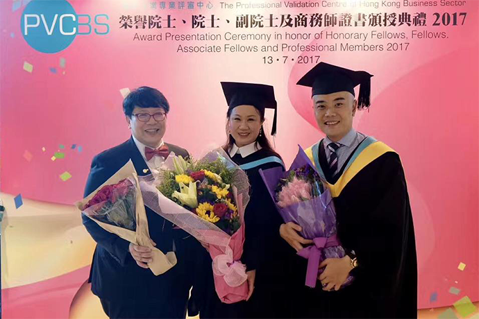 La Estephe’s soul was awarded as Associate Academician of The Professional Validation Center of Hong Kong Business Sector